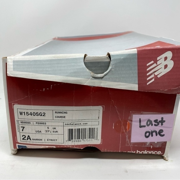 Women's New Balance W1540SG2 Running Shoes Silver/Green Synthetic/Mesh NARROW - Picture 6 of 8